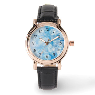 Christmas snowflakes on a blue background         watch