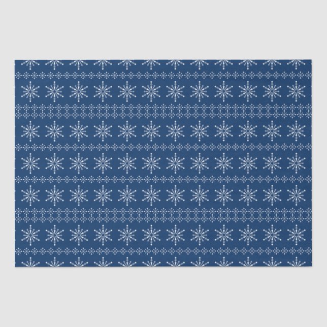 Christmas Snowflakes pattern custom background 2 Tissue Paper (Front)