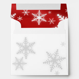 Christmas Snowflakes (Red) envelope