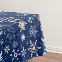 Christmas Snowflakes Scandinavian Deep Blue