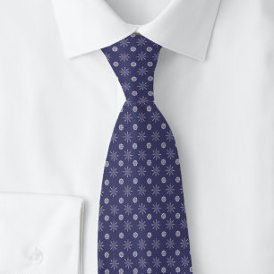 Christmas Snowflakes Tie