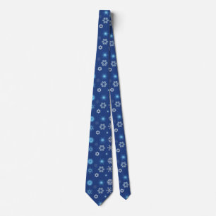 Christmas snowflakes tie
