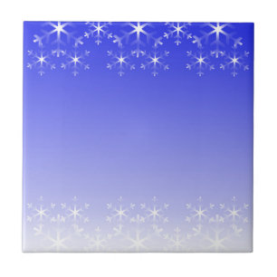 Christmas snowflakes tile