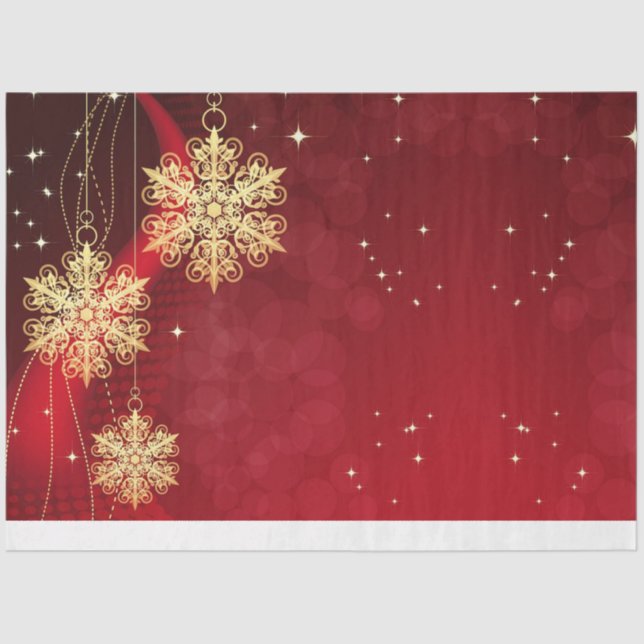 Christmas  Snowflakes Tissue Paper (Front)