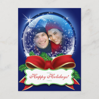 Christmas Snowglobe Holiday Photo Personalised