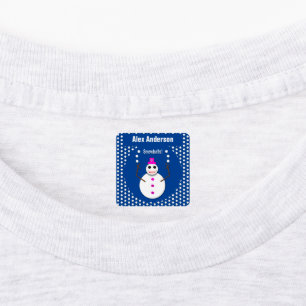 Christmas Snowlady Juggling Snowballs Funny Custom