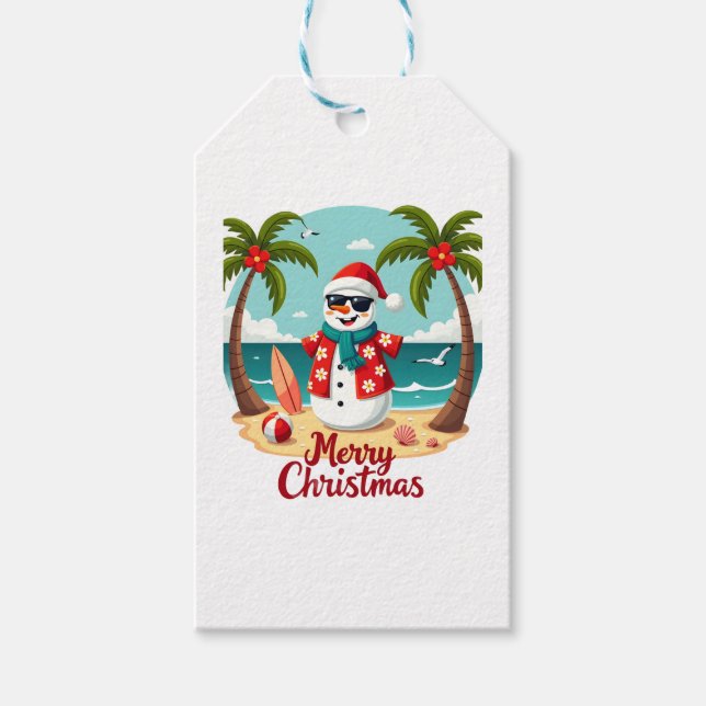 christmas Snowman (1) Gift Tags (Front)