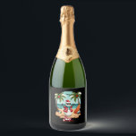 christmas Snowman (1) Sparkling Wine Label<br><div class="desc">christmas Snowman (1)</div>