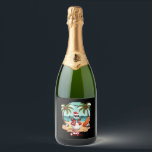 christmas Snowman (1) Sparkling Wine Label<br><div class="desc">christmas Snowman (1)</div>