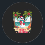 christmas Snowman (2) Classic Round Sticker<br><div class="desc">christmas Snowman (2)</div>
