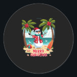 christmas Snowman (2) Classic Round Sticker<br><div class="desc">christmas Snowman (2)</div>