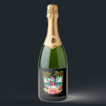 christmas Snowman (2) Sparkling Wine Label<br><div class="desc">christmas Snowman (2)</div>