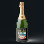 christmas Snowman (2) Sparkling Wine Label<br><div class="desc">christmas Snowman (2)</div>