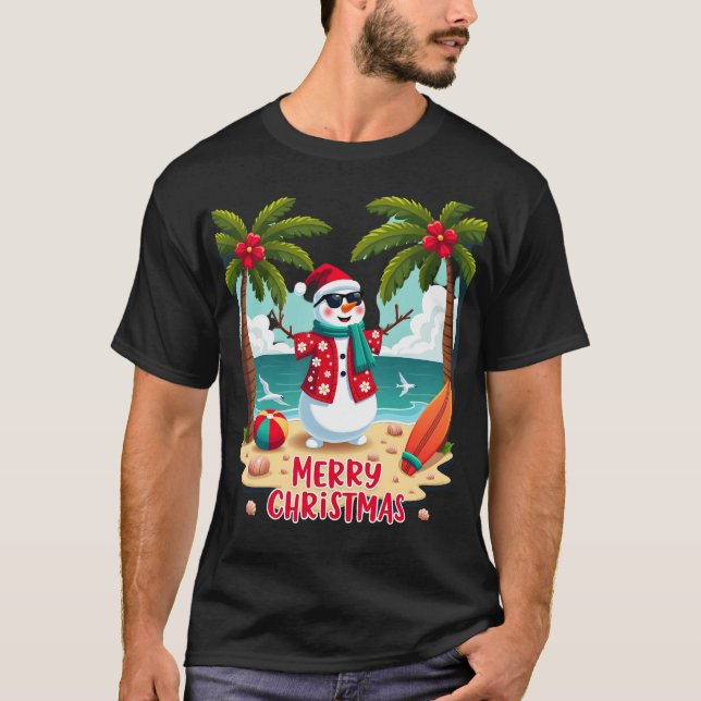 christmas Snowman (2) T-Shirt (Front)