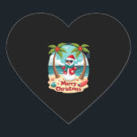 christmas Snowman (4) Heart Sticker<br><div class="desc">christmas Snowman (4)</div>