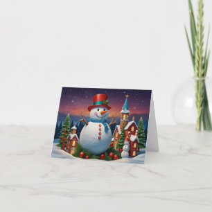 CHRISTMAS SNOWMAN CARD