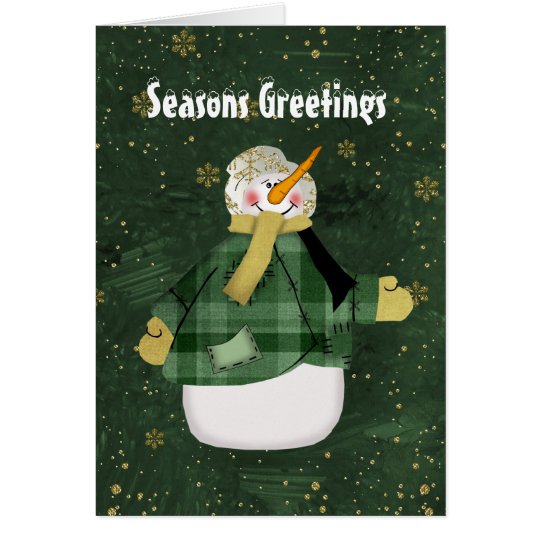 Christmas Snowman card