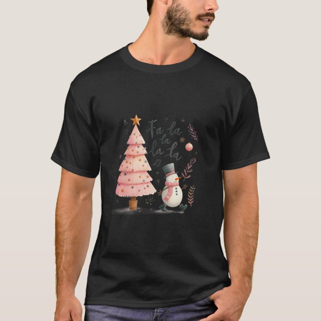 Christmas Snowman Christmas Tree Winter Women T-Shirt (Front)
