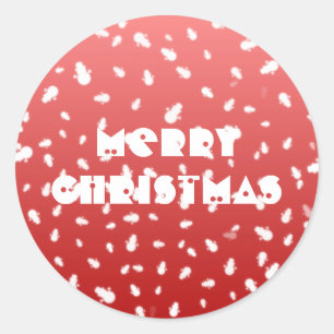Christmas Snowman Classic Round Sticker