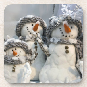 Christmas snowman coaster