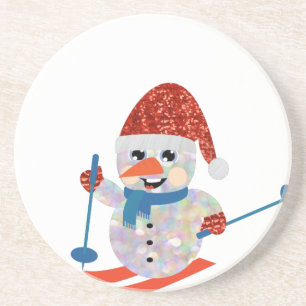 christmas snowman coaster