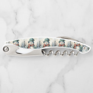 Christmas Snowman Corkscrew