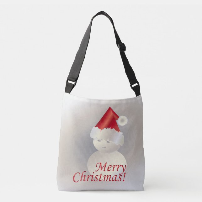 Christmas Snowman Crossbody Bag (Front)