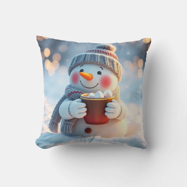Christmas snowman cushion (Front)