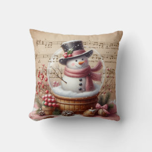 Christmas Snowman Cushion