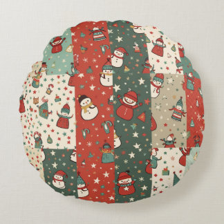 Christmas Snowman Cushion