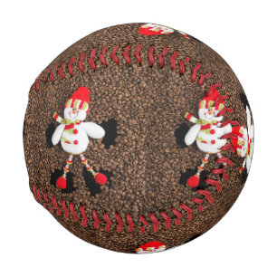 Christmas snowman decoration baseball