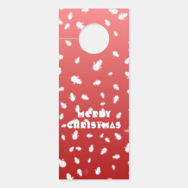 Christmas Snowman Door Hanger (Front)