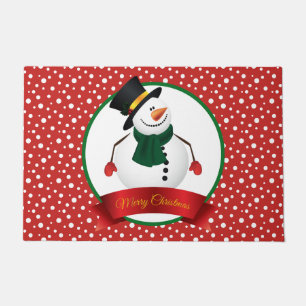Christmas Snowman Door Mat