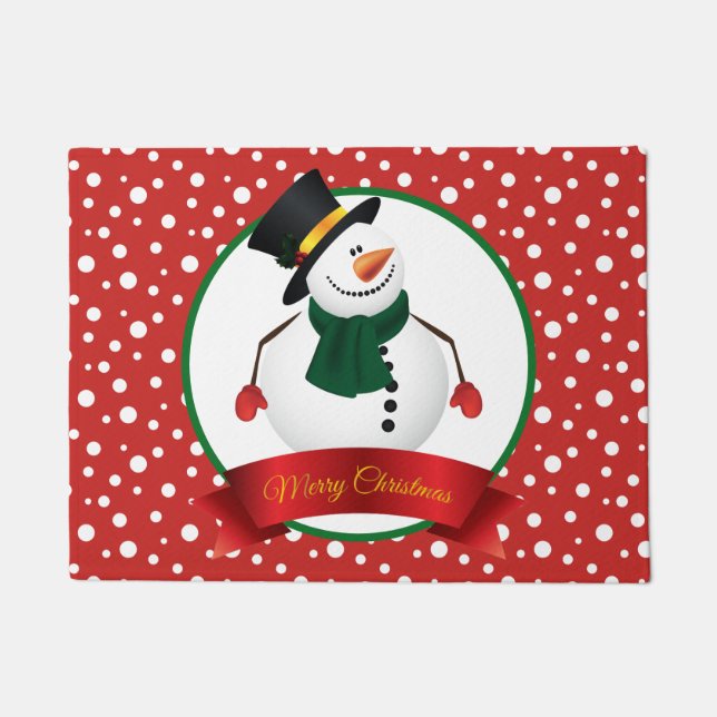 Christmas Snowman Doormat (Front)
