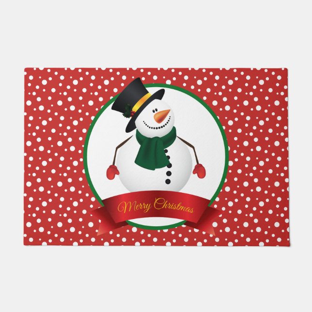 Christmas Snowman Doormat (Front)