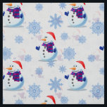 Christmas Snowman  Fabric<br><div class="desc">Christmas Snowman Christmas Themed Fabrics.</div>