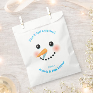 Christmas Snowman Favour Bags