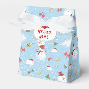 Christmas Snowman Favour Box