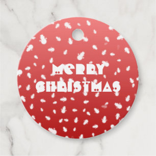 Christmas Snowman Favour Tags