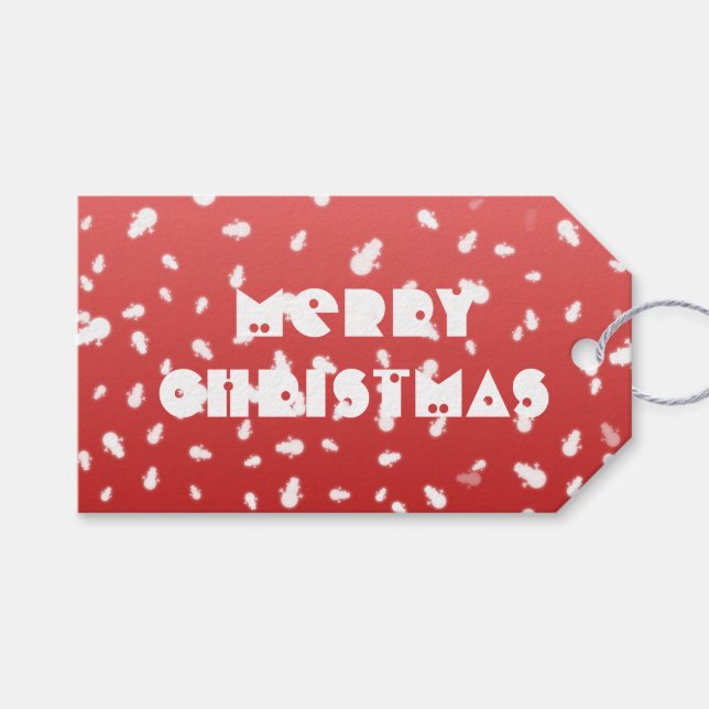 Christmas Snowman Gift Tags (Front (Horizontal))