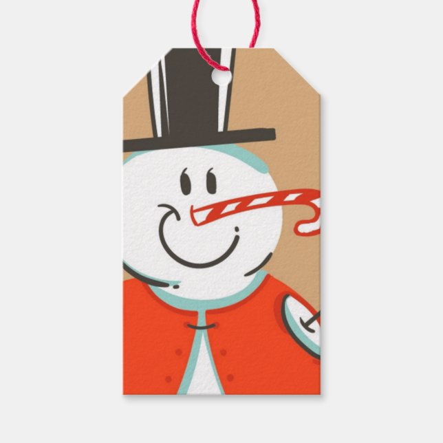 Christmas Snowman  Gift Tags (Front)