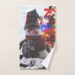 CHRISTMAS SNOWMAN  HAND TOWEL