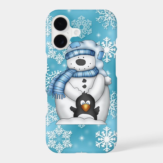 Christmas Snowman iPhone 7 plus barely there case (Back)