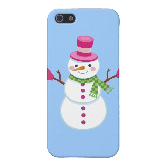 Christmas Snowman iPhone Case (Back)
