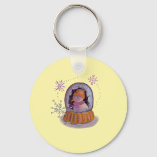 christmas snowman key ring