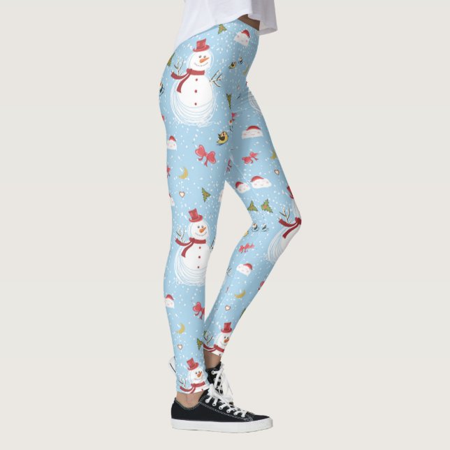 Christmas Snowman Leggings (Right)