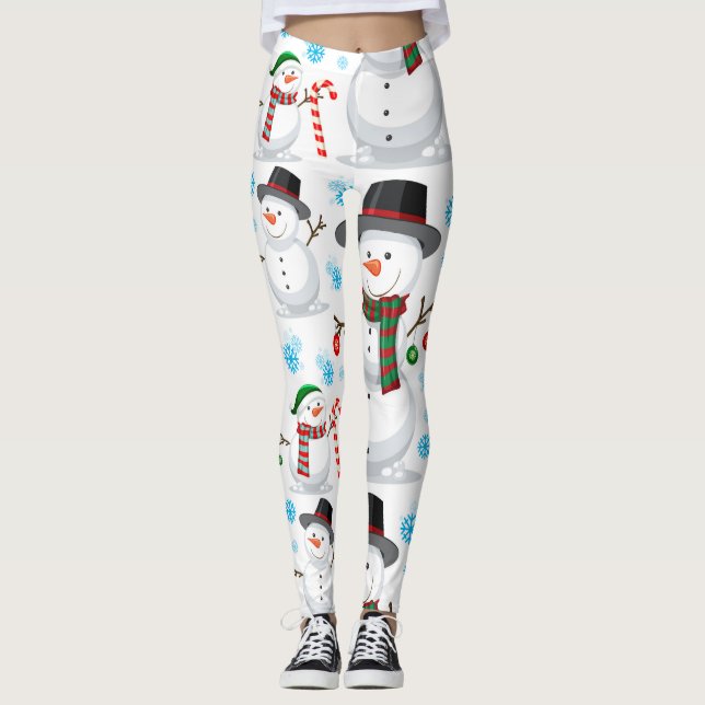 Christmas Snowman Leggings (Front)