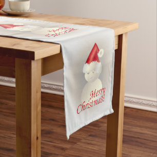 Christmas Snowman Long Table Runner