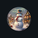 Christmas Snowman Magnet<br><div class="desc">christmas snowman magnet</div>