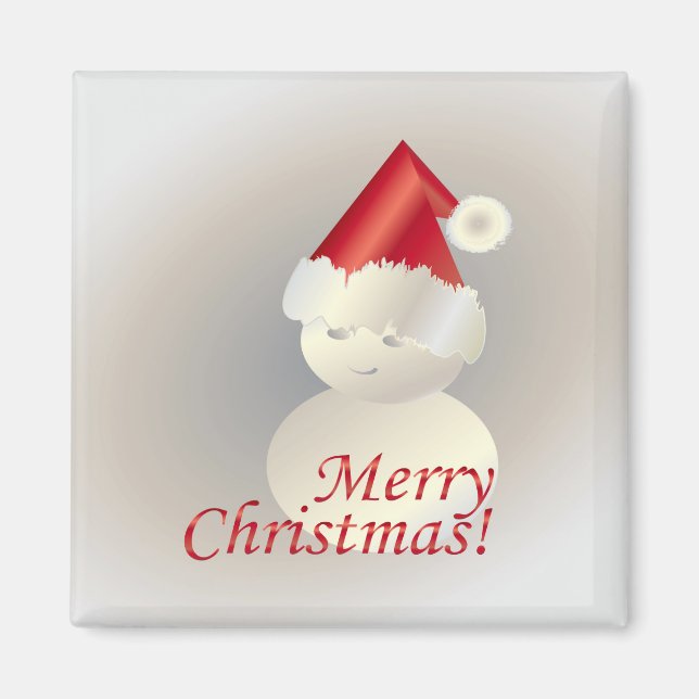 Christmas Snowman Magnet (Front)